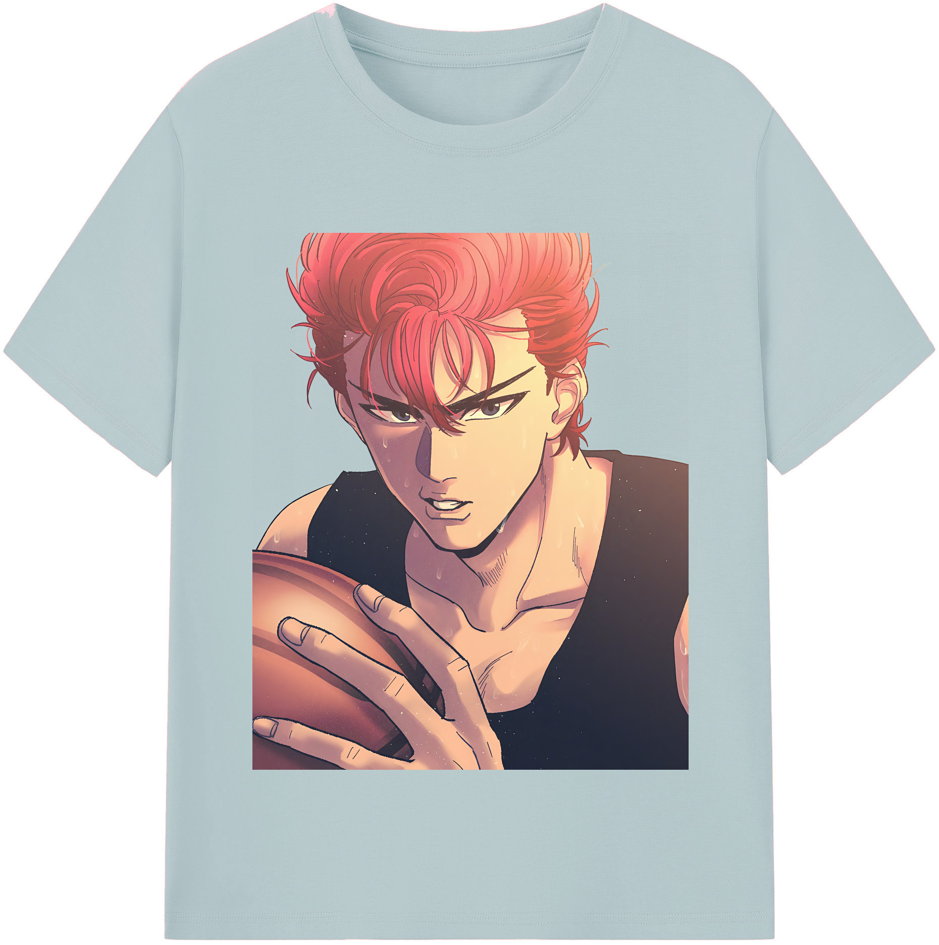 SLAM DUNK／スラムダンク 綿100％半袖Tシャツ（フロントプリント）